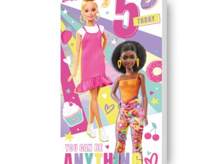 Barbie Age 5 Birthday Card Online Hot Sale