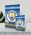 Manchester City FC Personalised Giant Crest Birthday Card Online