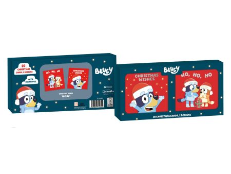 Bluey Multipack of 20 Christmas Cards Online now