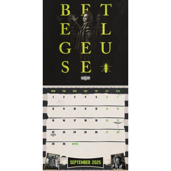 BEETLEJUICE 2 MOVIE 2025 SQUARE CALENDAR Discount