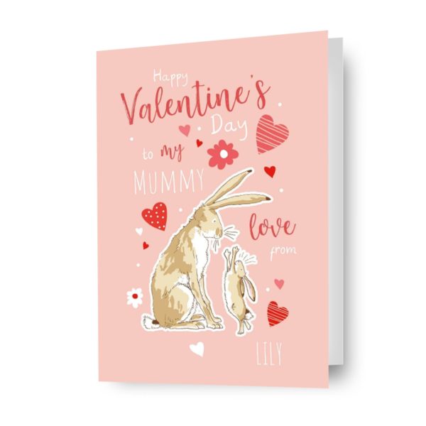 Guess How Much I Love You Personalised  Mummy  Valentine s Day Card Hot on Sale