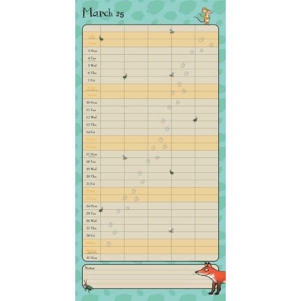 THE GRUFFALO 2025 FAMILY ORGANISER CALENDAR For Cheap