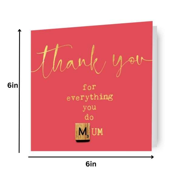 BEXY BOO THANK YOU MUM  MOTHER S DAY CARD Discount