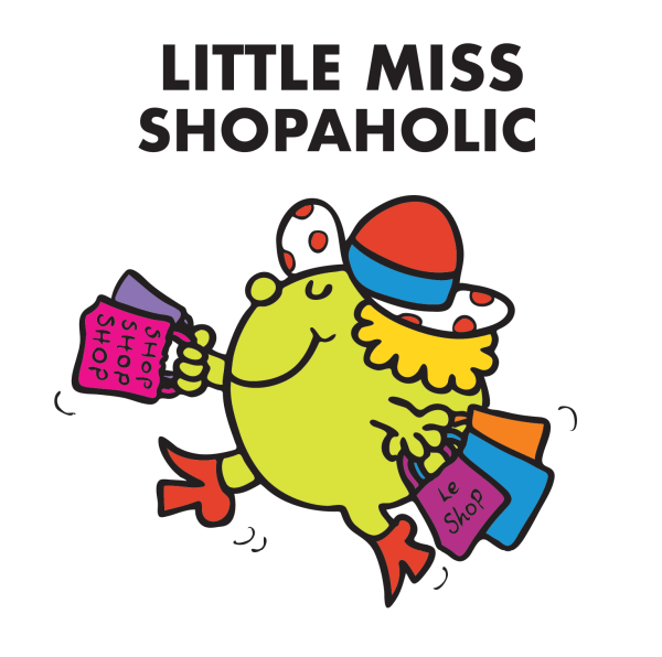 Mr Men & Little Miss Personalised  Shopaholic  Birthday Card Fashion