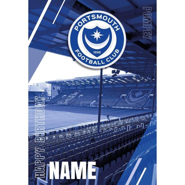 Portsmouth FC Personalised Birthday Card Online