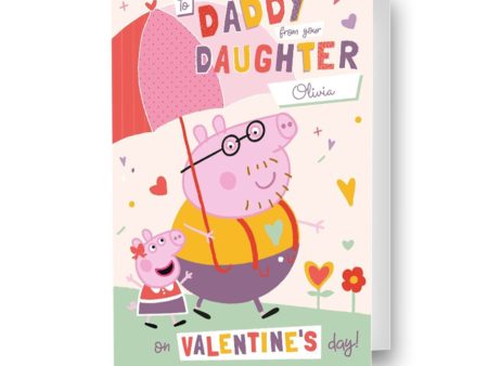 Peppa Pig Personalised  Daddy  Valentine s Day Card Online