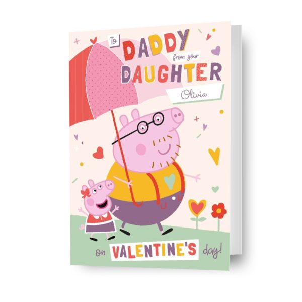 Peppa Pig Personalised  Daddy  Valentine s Day Card Online