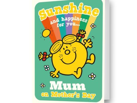 Mr Men & Little Miss Personalised  Sunshine & Happiness  Mother s Day Card Discount