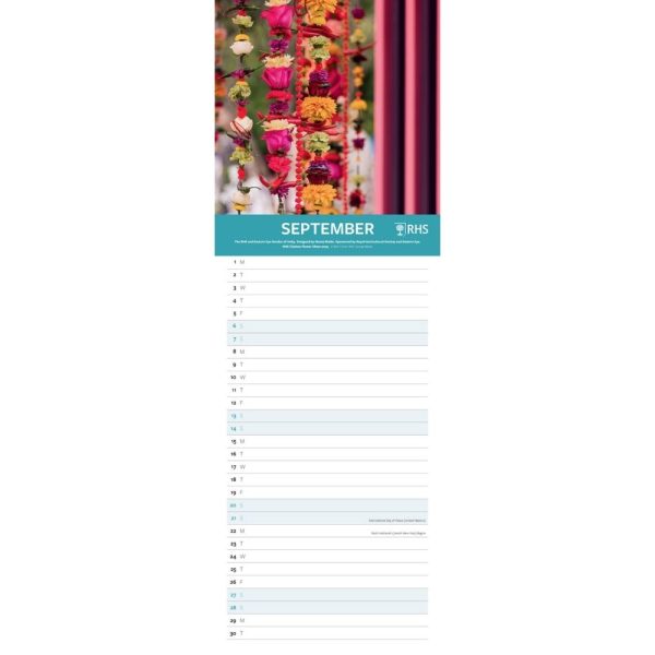 RHS CHELSEA FLOWER SHOW 2025 SLIM CALENDAR Discount