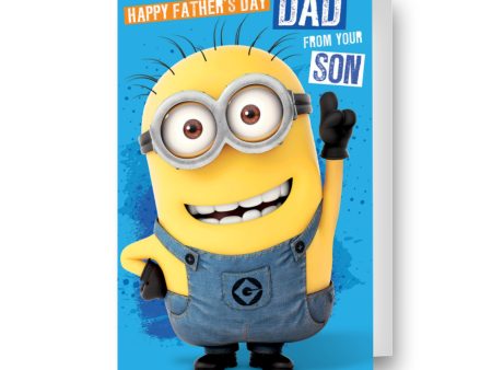 Despicable Me Minions Father s Day Card  From Your Son  For Cheap