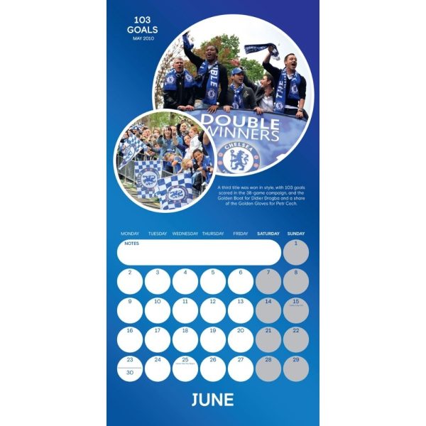 CHELSEA FC LEGENDS 2025 SQUARE CALENDAR Online now