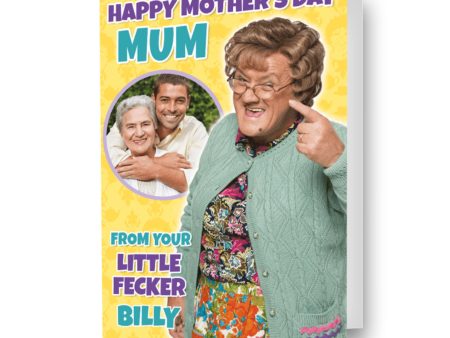 Mrs Brown s Boys  Little Fecker  Personalised Mother s Day Photo Card Supply