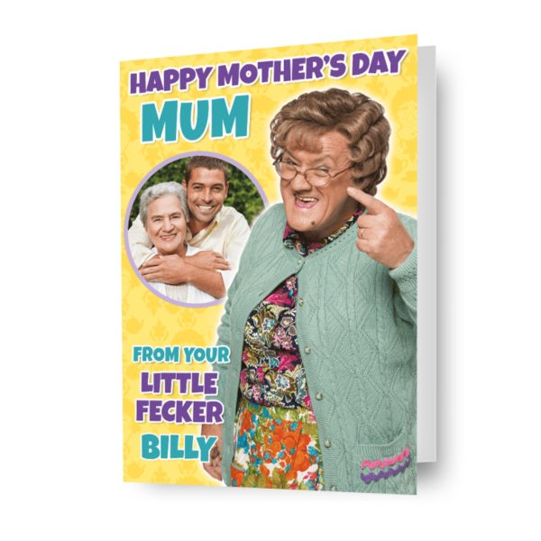 Mrs Brown s Boys  Little Fecker  Personalised Mother s Day Photo Card Supply