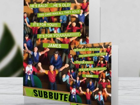 Subbuteo Giant Personalised Birthday Card Sale