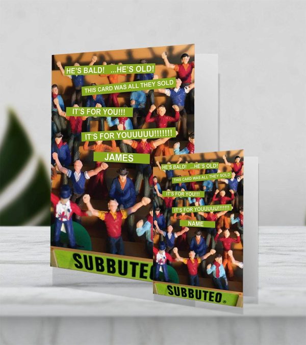 Subbuteo Giant Personalised Birthday Card Sale