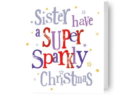 Brightside  Have A Super Sparkly Christmas  Sister Christmas Card Sale