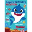 Baby Shark Personalised Any Relation & Name Birthday Card Online Hot Sale