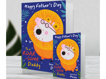 Peppa Pig Giant Personalised  Roar-some Dad  Father s Day Card on Sale