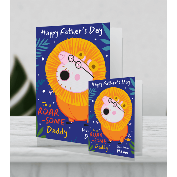 Peppa Pig Giant Personalised  Roar-some Dad  Father s Day Card on Sale