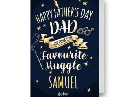 Harry Potter Personalised  Favourite Muggle  Father s Day Card Discount