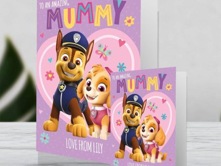 Paw Patrol Giant Personalised  Amazing Mummy  Mother s Day Card Supply