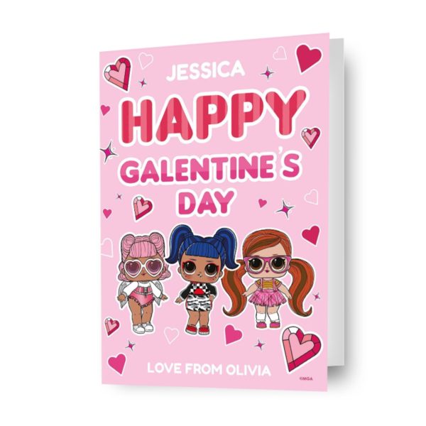 LOL Surprise Personalised  Galentine s  Valentine s Day Card Fashion