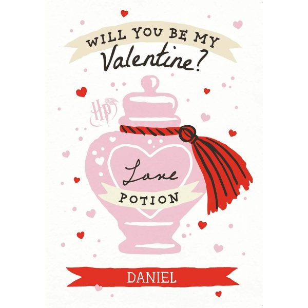 Harry Potter Personalised  Love Potion  Valentine s Day Card Online Sale