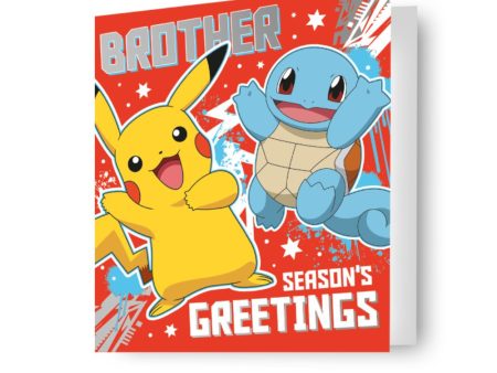 Pokemon Brother Christmas Card on Sale