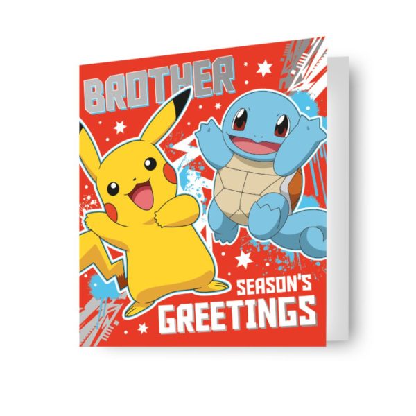 Pokemon Brother Christmas Card on Sale