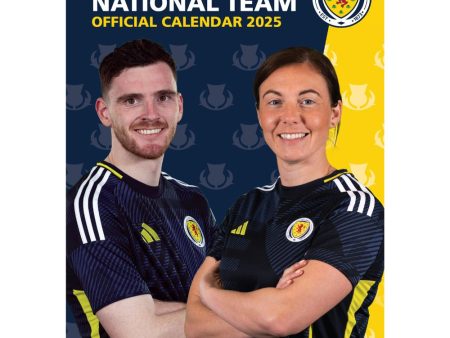 SCOTTISH NATIONAL FOOTBALL 2025 A3 CALENDAR Supply