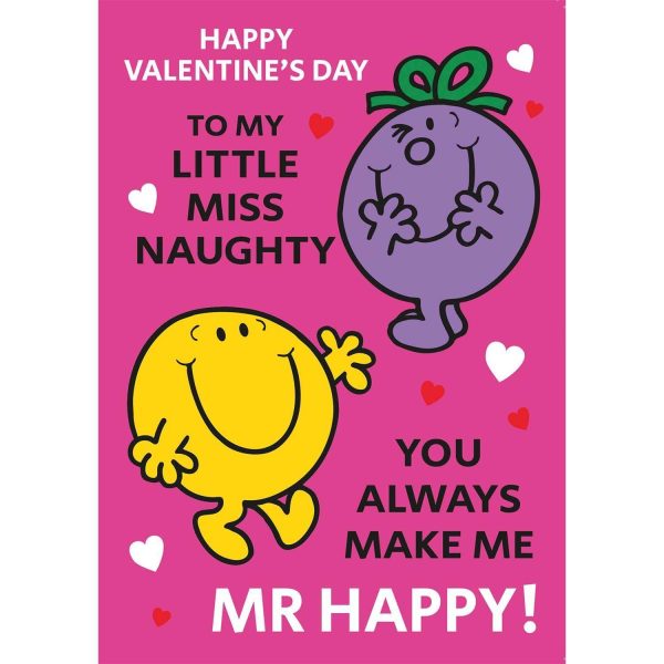 Mr Men & Little Miss Personalised  To My Little Miss Naughty  Valentine s Day Card Online now