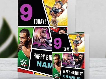 WWE Giant Personalised Happy Birthday Card For Discount