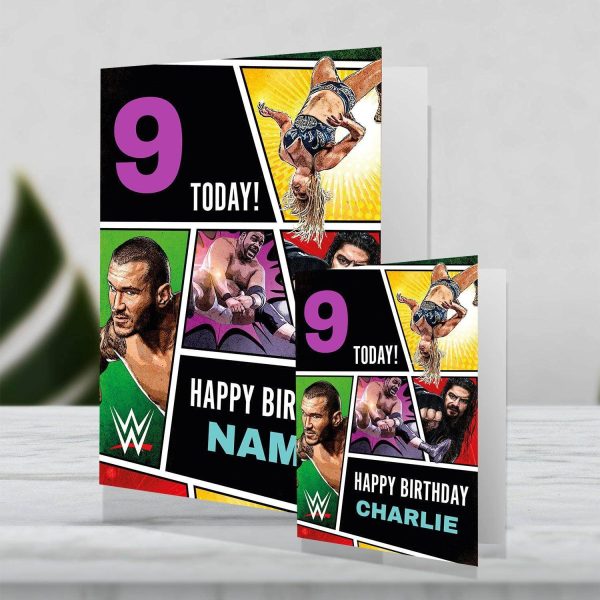 WWE Giant Personalised Happy Birthday Card For Discount