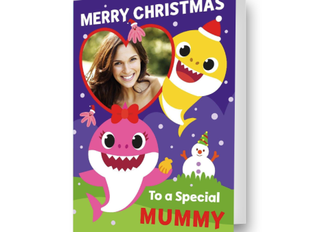 Baby Shark Personalised Any Relation Christmas Photo Card Sale