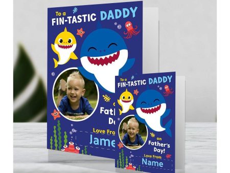 Baby Shark Giant Personalised Father s Day Photo Card For Discount