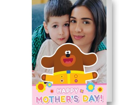 Hey Duggee Personalised Photo  Duggee Hugs  Mother s Day Card Supply