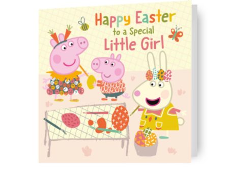 Peppa Pig  Special Little Girl  Easter Card Fashion