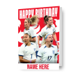 England Lionesses Personalised  Happy Birthday  Card For Sale