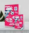 England FA Giant Personalised Girls Birthday Card Online