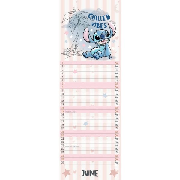 DISNEY STITCH 2025 SLIM CALENDAR (PLASTIC-FREE) Sale