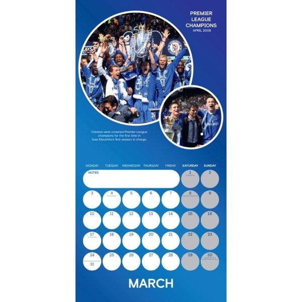 CHELSEA FC LEGENDS 2025 SQUARE CALENDAR Online now