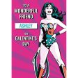 Wonder Woman Personalised  Galentine s  Valentine s Day Name Card Online