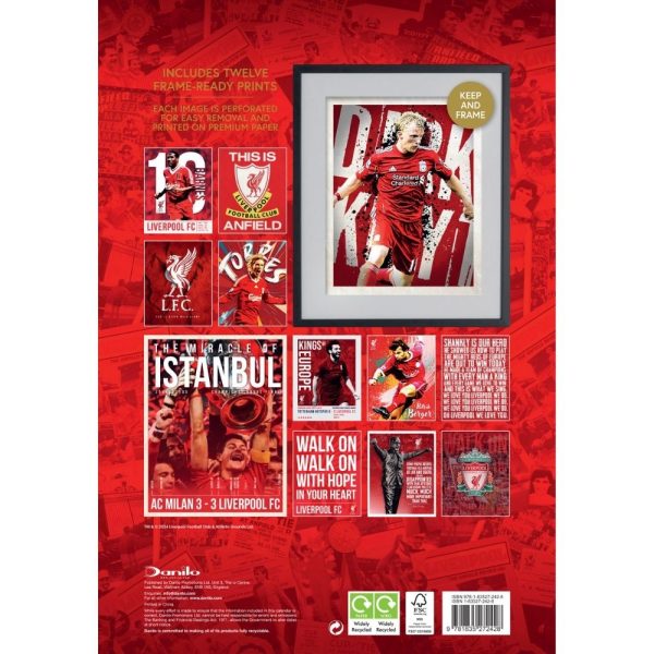 LIVERPOOL FC 2025 A3 DELUXE CALENDAR Cheap