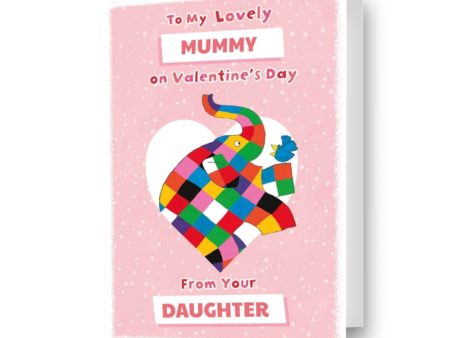 Elmer The Patchwork Elephant Personalised Valentine s Day Card  From Your...  Discount