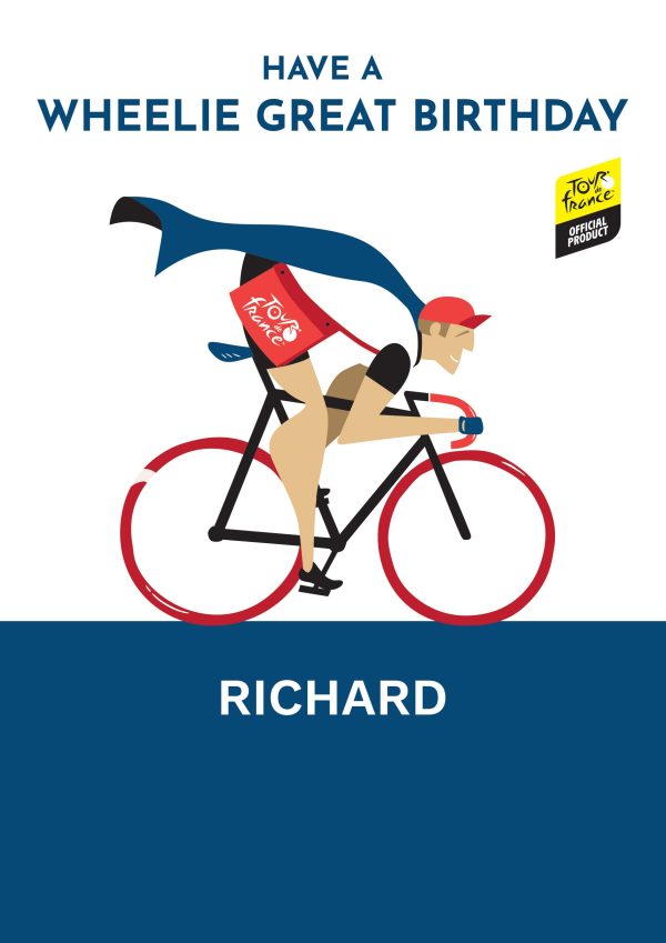 Tour De France Personalised Birthday Card Online now