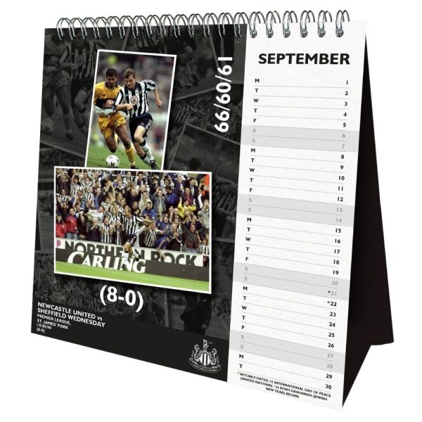 NEWCASTLE UNITED FC 2025 DESK EASEL CALENDAR Online now