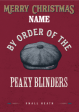 Peaky Blinders Personalised  Merry Christmas  Card Supply