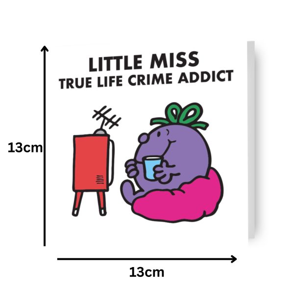 Mr Men & Little Miss Personalised  True Life Crime Addict  Birthday Card Cheap