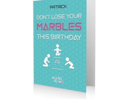 Squid Game Personalised Birthday Card Online now