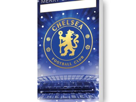 Chelsea FC Personalised Christmas Card With Sticker Sheet Sale